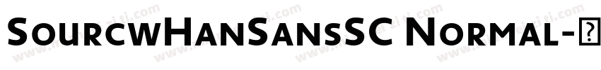 SourcwHanSansSC Normal字体转换